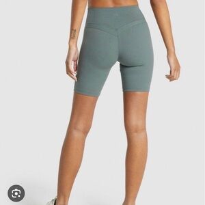 Whitney Simmons Gymshark Cycling shorts Eucalyptus